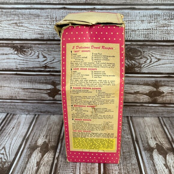 Vintage Aluminum Donut Master Maker Original Box Model 180a DRM Corp USA - Picture 3 of 9